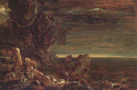 Thomas Cole The Pilgrim of the World at the End of His Journey (mk13)